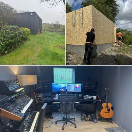 studio build in the garden